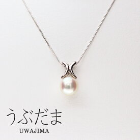 うぶだまペンダント あこや真珠 9.2mm ホワイトゴールド UBUDAMA 愛媛百貨店