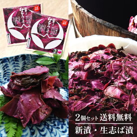 土井の生志ば漬 2個セット 送料無料 (メール便) お試し しば漬け 柴漬け / 漬物 京漬物 ギフト 贈答 お返し ご飯のお供 柴漬 京土産 お取り寄せ 京都 大原 創業125年 老舗 母の日 健康 ヘルシー メッセージカード