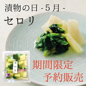 【期間限定・予約販売 5/21 AM8:00まで】セロリ【漬物の日-5月- 限定】 浅漬け 酢漬け 酢漬 / 漬物 京漬物 お漬物 贈答 ご飯のお供 柴漬 しば漬け 京都 創業125年 老舗 母の日 健康 ヘルシー メッセージカード