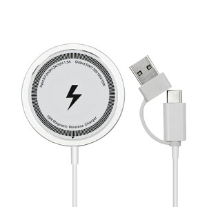 MagSafe�[�d�� ���C�����X�[�d�� 15W �}���[�d USB-A Type-C �����Ή� iPhone 17e 16 15 Pro Max ���C�����X�[�d�� Qi�݊� Pixel Galaxy �}�O�Z�[�t�[�d�� ���^