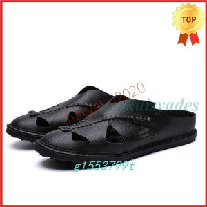 カカトなしスニーカーサンダルメンズオフィスサンダルビジネススリッパサボサンダル革靴ドライビングシューズ室内履き社内履き