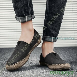 エスパドリーユ 春夏 ジュート レディース フラットシューズ ぺたんこ スニーカー スリッポン チェック柄 メンズ 夏 キャンバス 軽量 バレエシューズ 無地