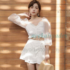 水着 レディース 体型カバー水着 ビキニ スカート フィットネス水着 セパレート 水着 海水浴 温泉 20代 30代 40代 フレア かわいい 盛れる お洒落