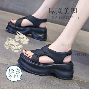 サンダル スポーツサンダル 厚底サンダル 結び カジュアル シンプル レディース おしゃれ 軽量 疲れない 痛くない おしゃれ