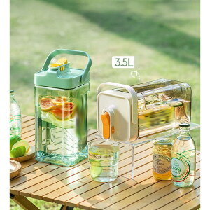 送料無料 冷水筒 耐熱 ピッチャー 3.5L 洗いやすい 大容量 熱湯OK 冷水ポット プラスチック お洒落 麦茶ポット 水差し ドリンクポット ワン