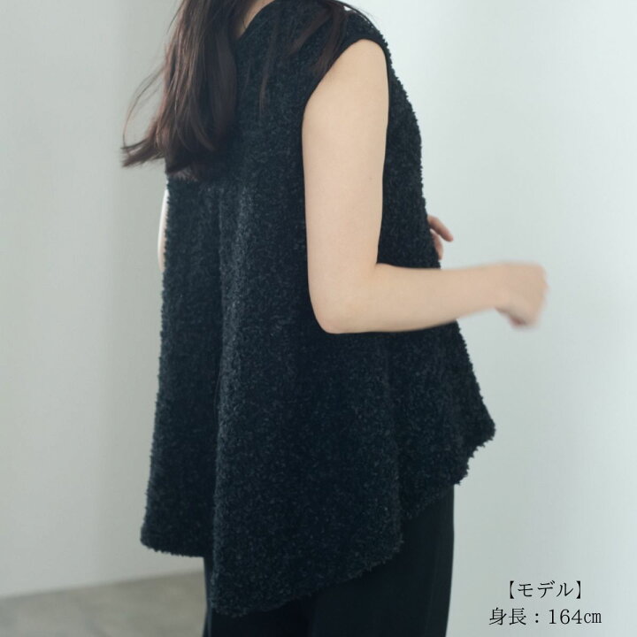 楽天市場】ペーパーヤーンフレアトップス【black】 : maison de Dolce