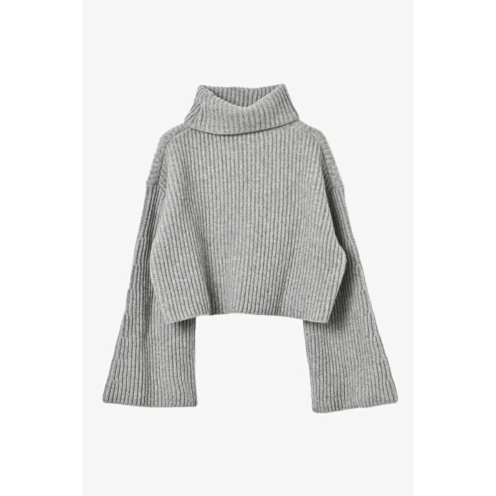 楽天市場】ワイドスリーブタートルニット【gray】 : maison de Dolce