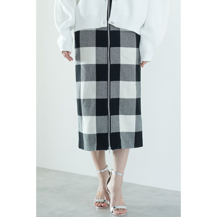 楽天市場】2wayブロックチェックスカート【white】 : maison de Dolce