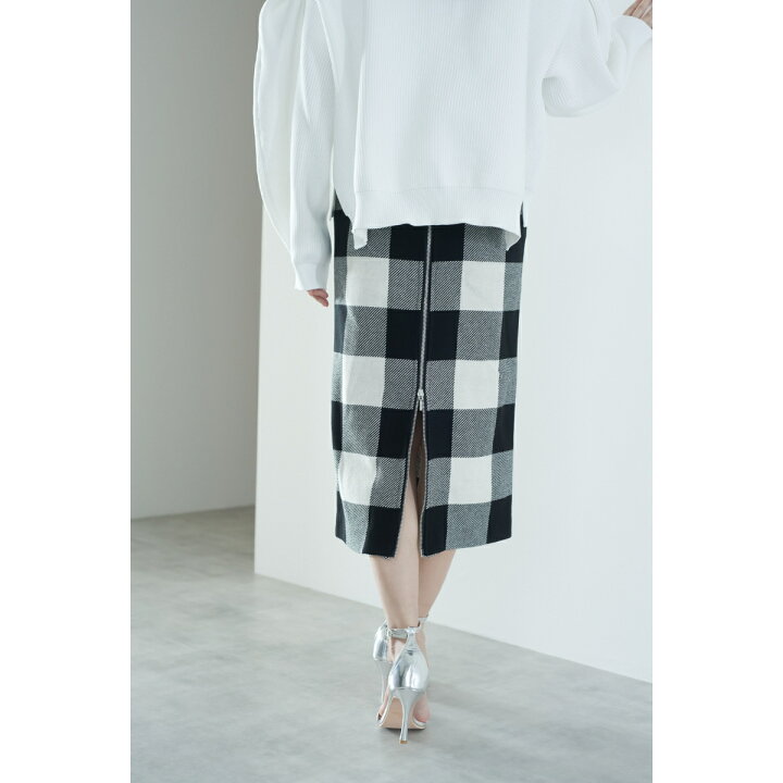 楽天市場】2wayブロックチェックスカート【white】 : maison de 