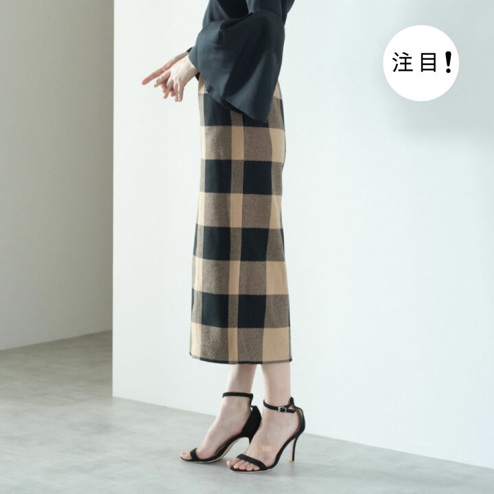 楽天市場】2wayブロックチェックスカート【camel】 : maison de Dolce 