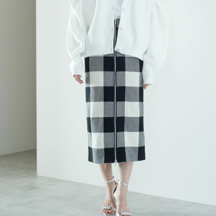 楽天市場】2wayブロックチェックスカート【white】 : maison de Dolce 