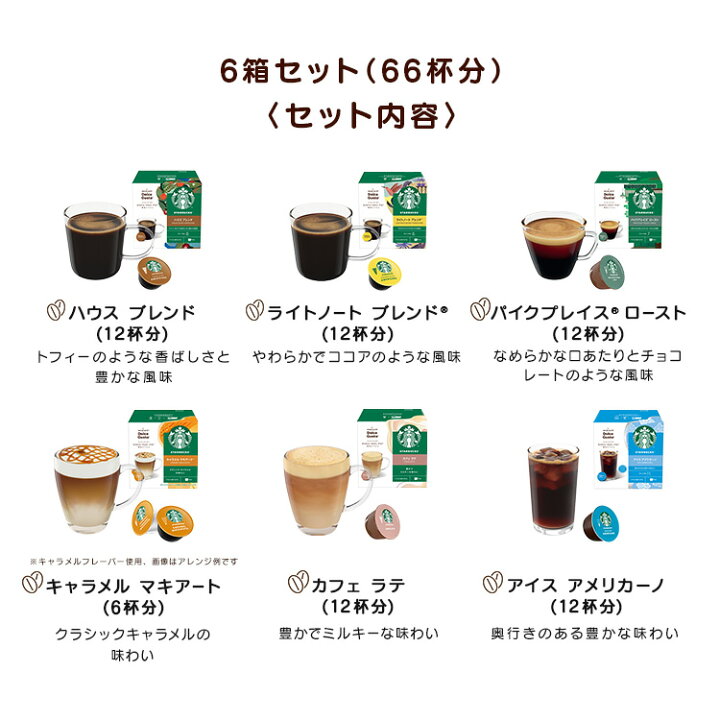 楽天市場】【公式店】スターバックス カプセル6種セット＋アイス 