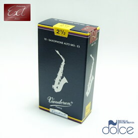 Vandoren バンドレン アルトサクソフォンリード サックスリード トラディショナル 【青箱】 P.EXT（プレミアムエクスト）処理 10枚入り （1箱）