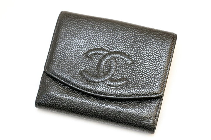 シャネル キーケース 6連 ブラック キャビアスキン 中古 Bランク  