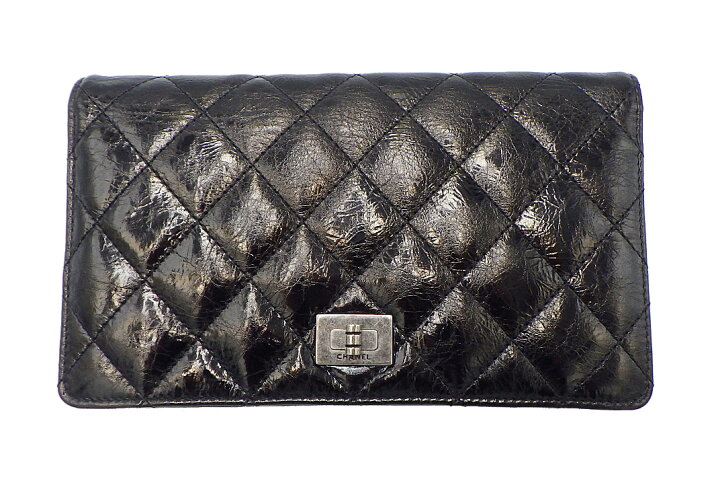 楽天市場】CHANEL(シャネル）2.55・マトラッセ ZIP長財布 S金具 カード  