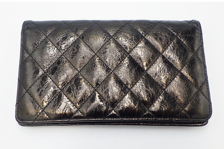 楽天市場】CHANEL(シャネル）2.55・マトラッセ ZIP長財布 S金具 カード  