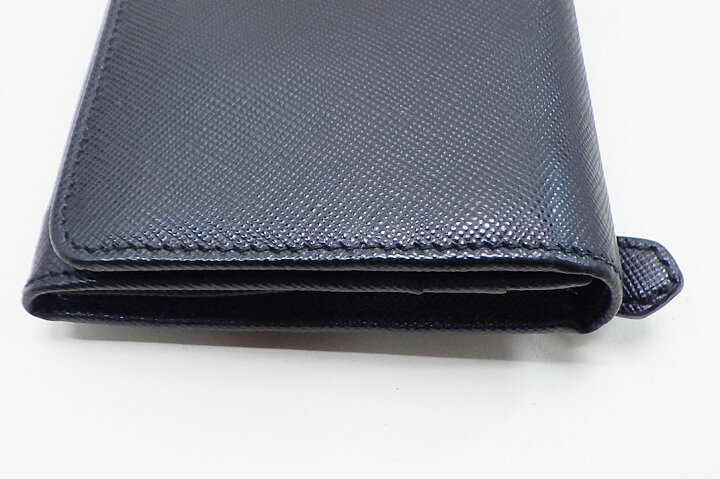 楽天市場】PRADA(プラダ）二つ折り長財布 1MH132 NERO サフィアーノ 