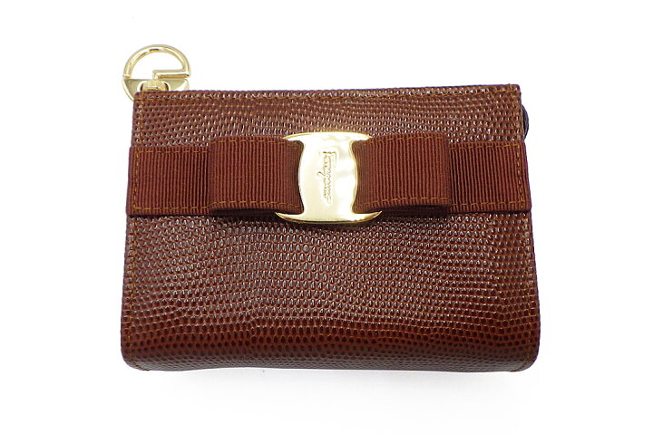 楽天市場】Salvatore Ferragamo(フェラガモ） ポーチ ヴァラ リボン 