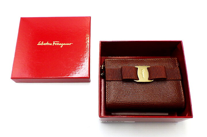 楽天市場】Salvatore Ferragamo(フェラガモ） ポーチ ヴァラ リボン 