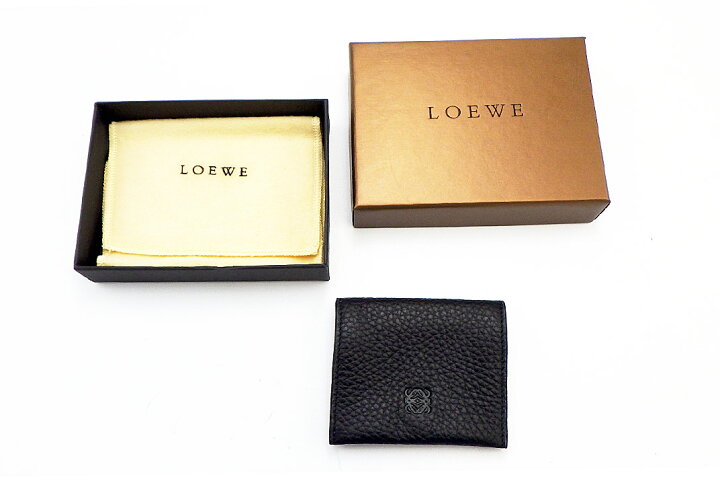 楽天市場】LOEWE(ロエベ）コインケース ブラック レザー 外箱付 【中古  
