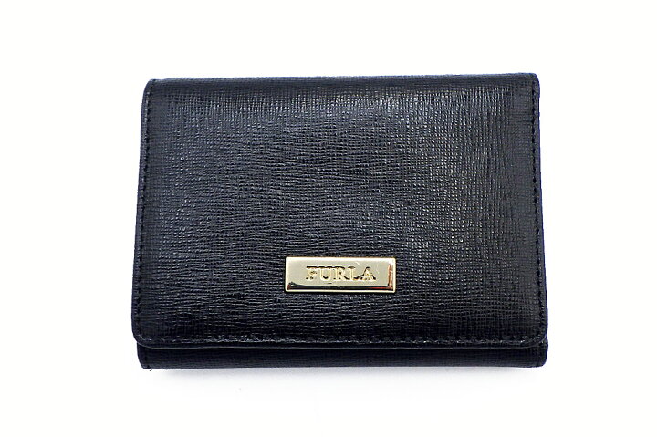 楽天市場】FURLA(フルラ） CLASSIC 三つ折り 財布 ブラック 外箱・袋 