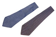HERMES(エルメス）ネクタイ2点セット　　シルク　シェーヌダンクル柄　波状パターン　総柄【中古】【人気…