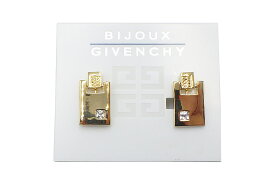 GIVENCHY(ジバンシー）GIVENCHY BIJOUX　CUBIC イヤリング　ゴールド　【中古】【人気】 【美品】3496.