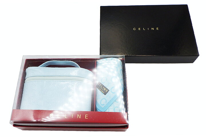 楽天市場】CELINE(セリーヌ）Cマカダムポーチ・スカーフセット 水色  