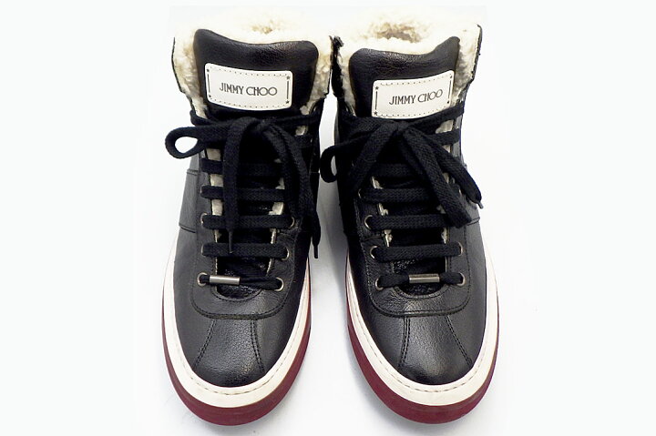 楽天市場】JIMMYCHOO(ジミーチュウ） ハイカットスニーカー ブラック 