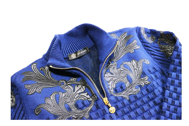 楽天市場】VERSACE(ヴェルサーチ）ハーフジップセーター #50 