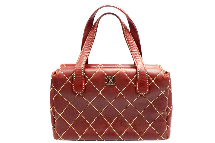 楽天市場】CHANEL(シャネル）ワイルドステッチ ハンドバッグ レザー  