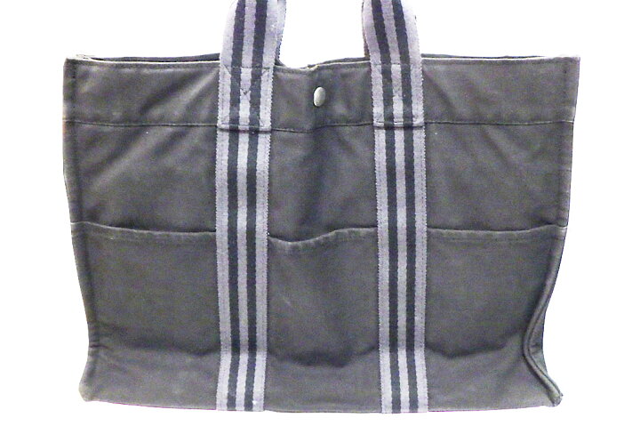 楽天市場】HERMES【エルメス】 ニューフールトゥ MM グレー キャンバス  