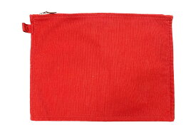 HERMES【エルメス】 ボラボラ　ポーチ　レッド　 キャンバス　【中古】【人気】【キャンバスシリーズ】【良品】5361.
