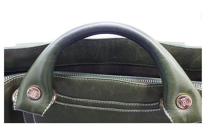 楽天市場】CELINE(セリーヌ）ブギーバッグ レザー グリーン 【中古 