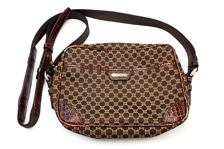 楽天市場】CELINE(セリーヌ）マカダム柄 ショルダーバッグ 【中古 