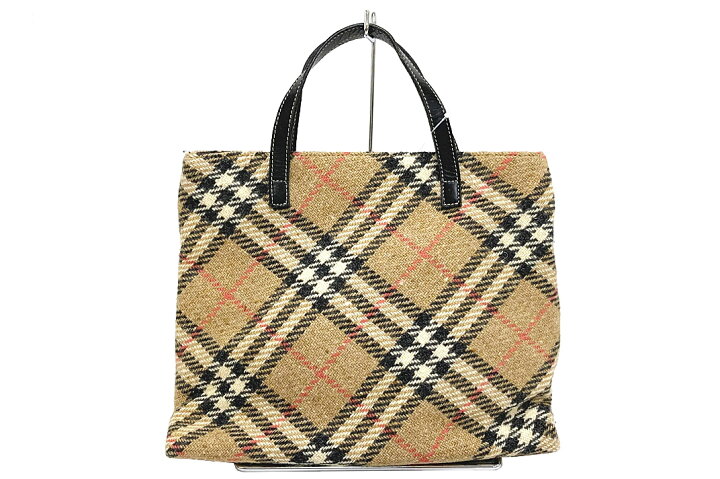 楽天市場】BURBERRY(バーバリー）ノバチェック ハンドバッグ ウール  