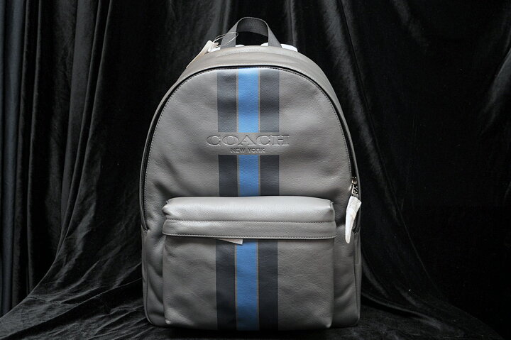 楽天市場】COACH(コーチ）レザーリュック ミッドナイトネイビー F72237  