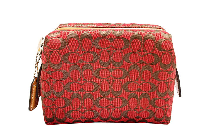 楽天市場】COACH(コーチ） シグネチャー アクセサリーポーチ レッド 