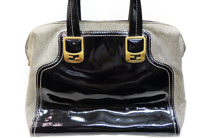 楽天市場】FENDI(フェンディ）カメレオン 2WAYハンドバッグ パテント 