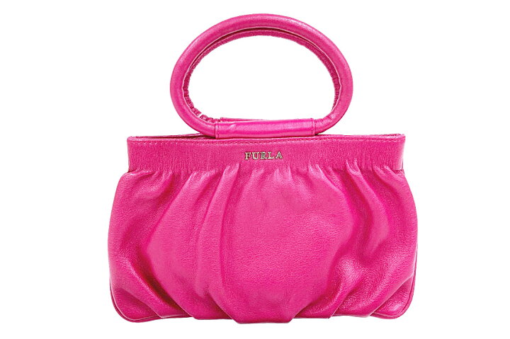楽天市場】FURLA(フルラ）ハンドバッグ レザー ピンク 【中古】【人気 