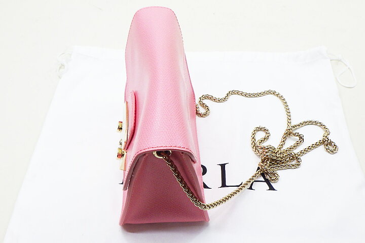 保存袋付き FURLA METROPOLIS チェーンショルダーバッグFURLA 【美品 
