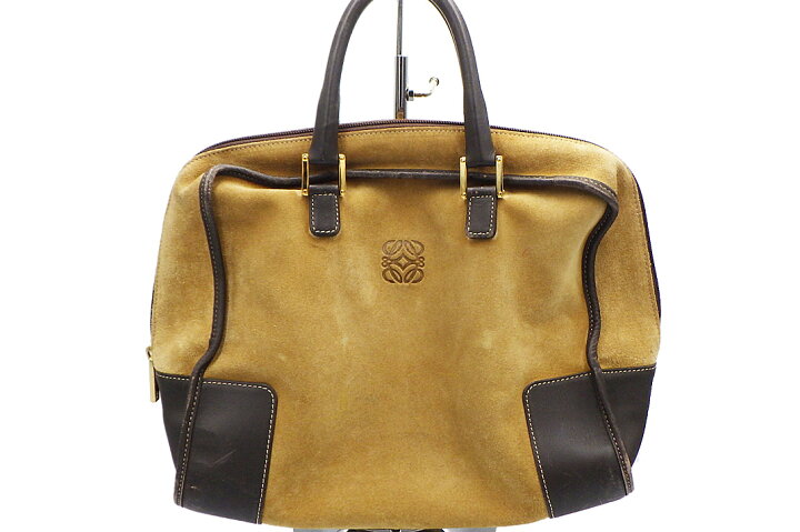楽天市場】LOEWE(ロエベ）ハンドバッグ アマソナ32 スウェード/レザー 