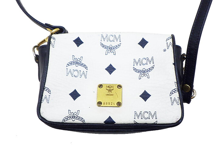 楽天市場】MCM(エムシーエム）ショルダーポーチ レザー ホワイト 