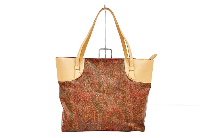 楽天市場】ETRO(エトロ） トートバッグ ペイズリー PVC/レザー 【中古 