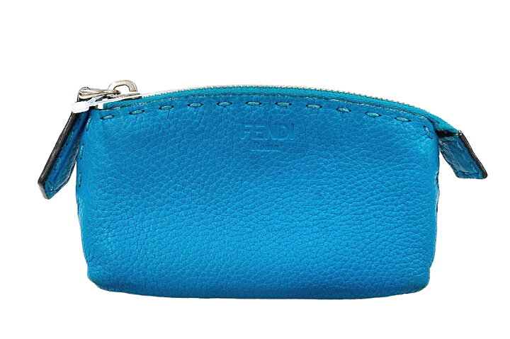 楽天市場】FENDI(フェンディ）セレリア ポーチ カーフレザー ブルー 