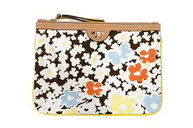 Tory Burch(トリーバーチ）コスメポーチ　1120　フローラル　花柄　キャンバス【中古】【人気】【良品】【お買い得美品】3703.