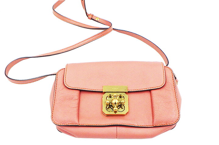 楽天市場】Chloe(クロエ）エルシー ショルダーバッグ レザー コーラル  