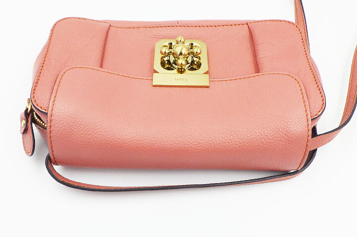 楽天市場】Chloe(クロエ）エルシー ショルダーバッグ レザー コーラル  