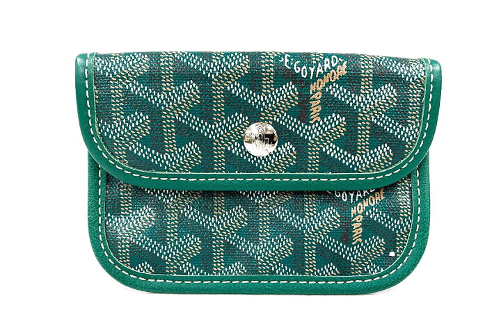 楽天市場】GOYARD(ゴヤール）ANJOU 付属ポーチ グリーン PVC【中古 