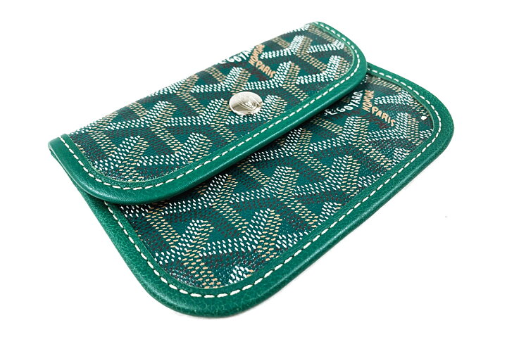 楽天市場】GOYARD(ゴヤール）ANJOU 付属ポーチ グリーン PVC【中古 